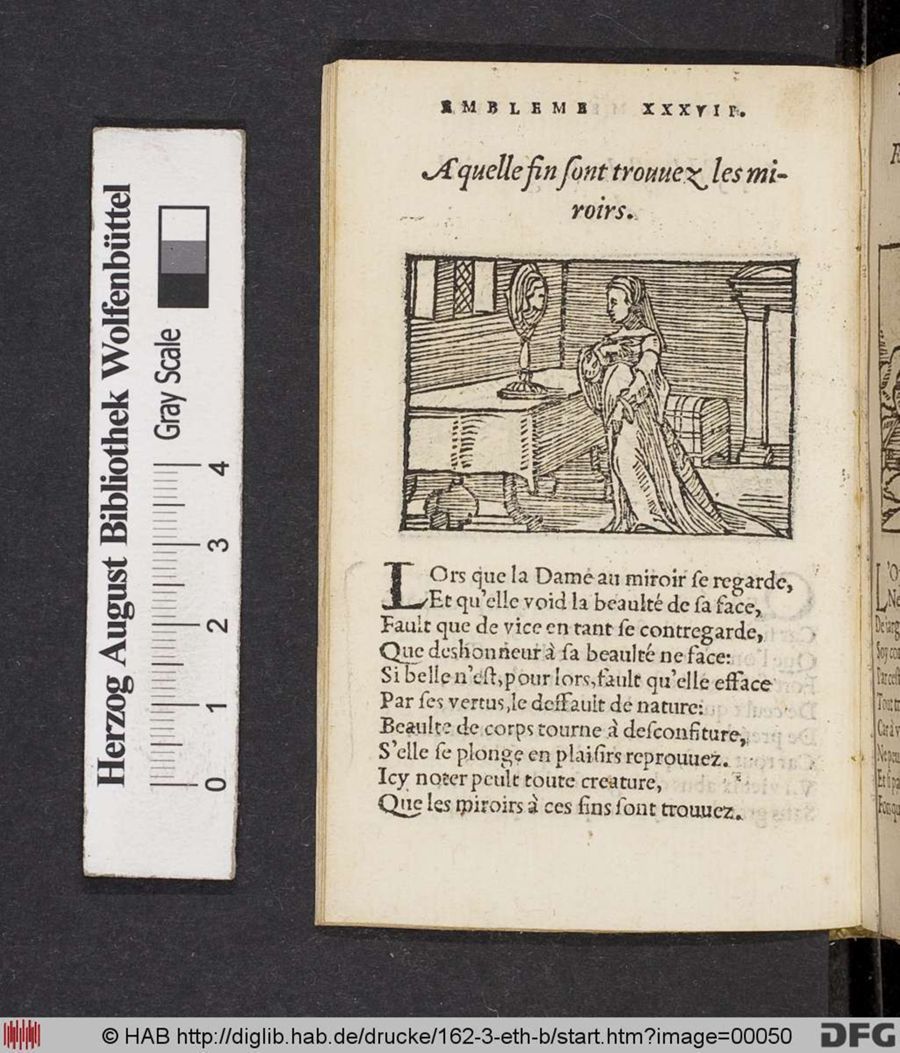 Facsimile page of emblem 37