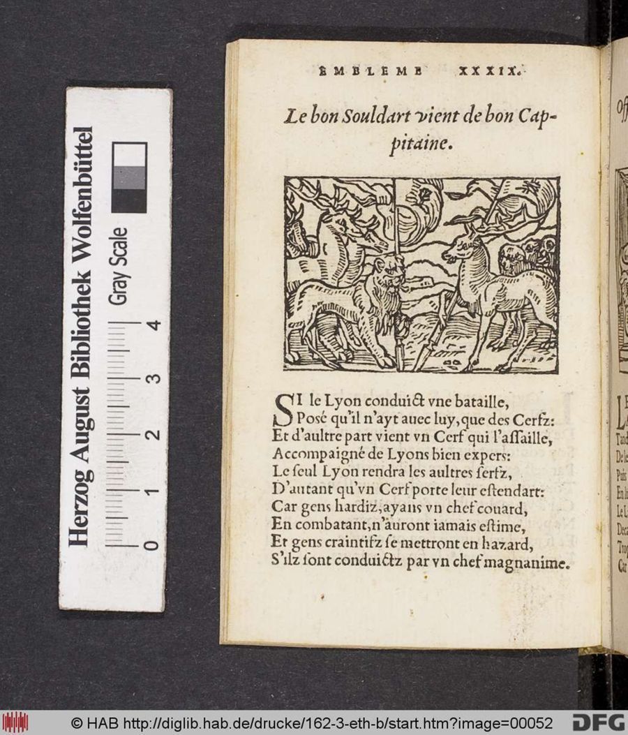 Facsimile page of emblem 39