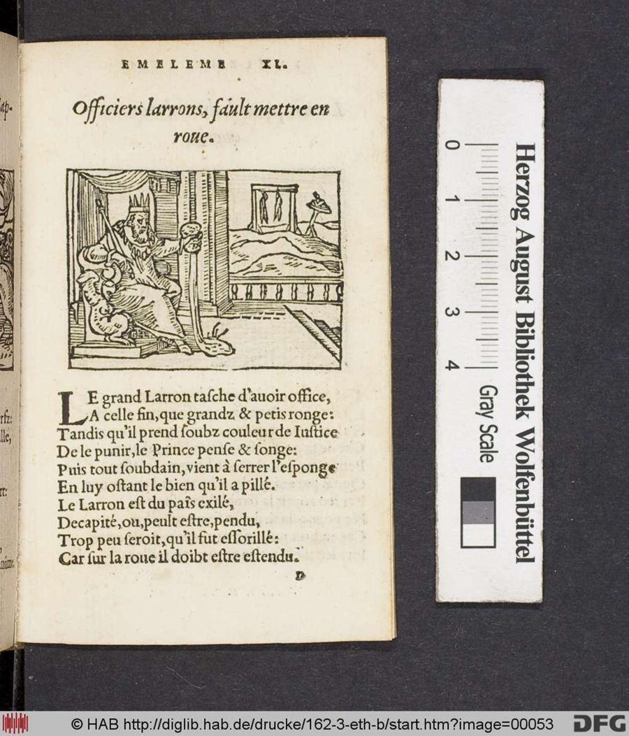 Facsimile page of emblem 40