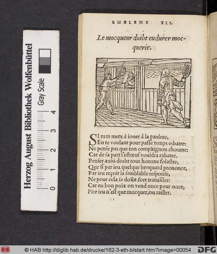 Facsimile page of emblem 41