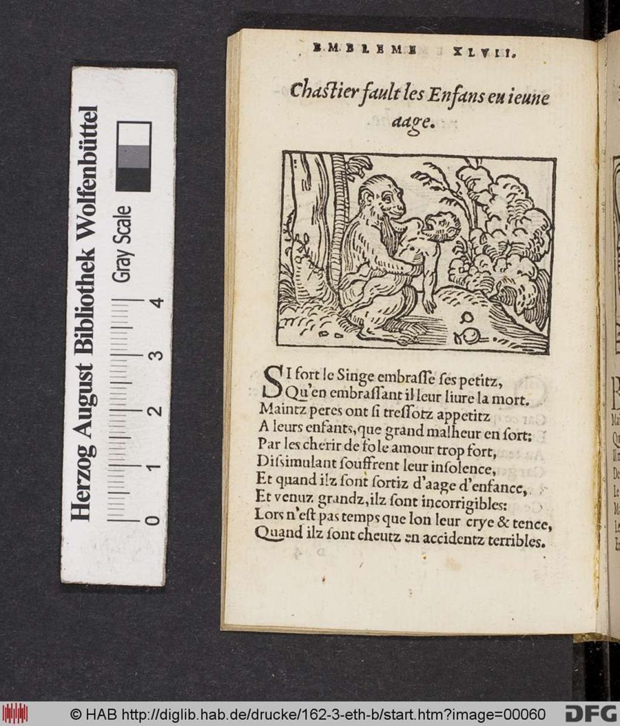 Facsimile page of emblem 47
