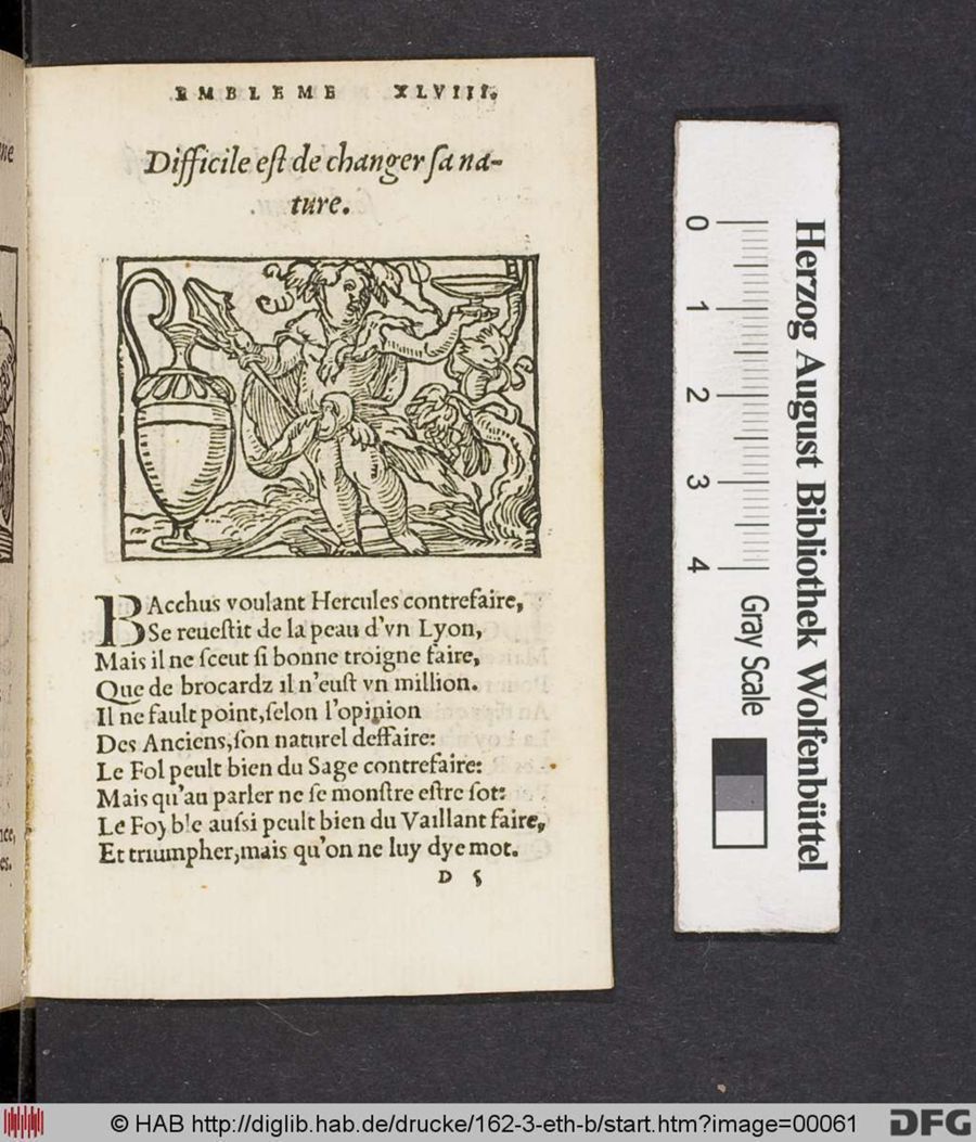 Facsimile page of emblem 48