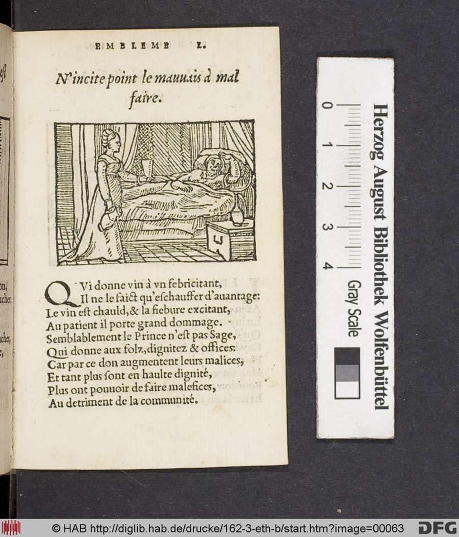 Facsimile page of emblem 50
