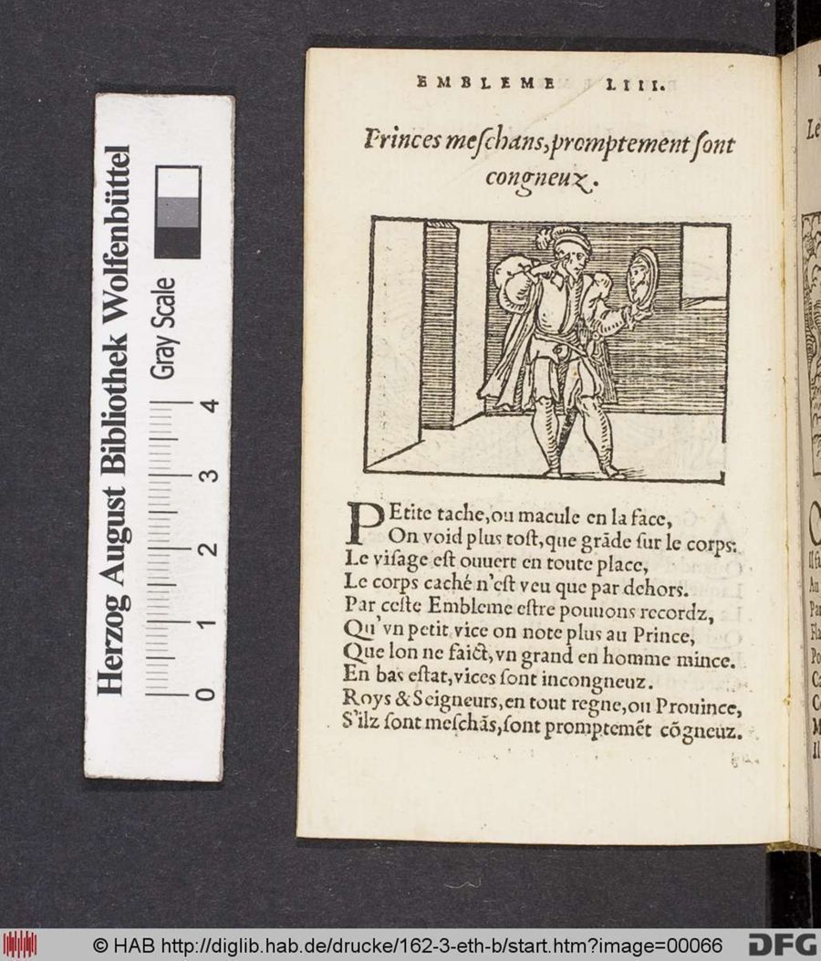 Facsimile page of emblem 53
