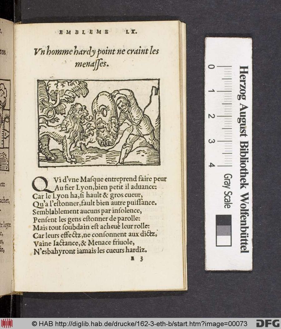 Facsimile page of emblem 60