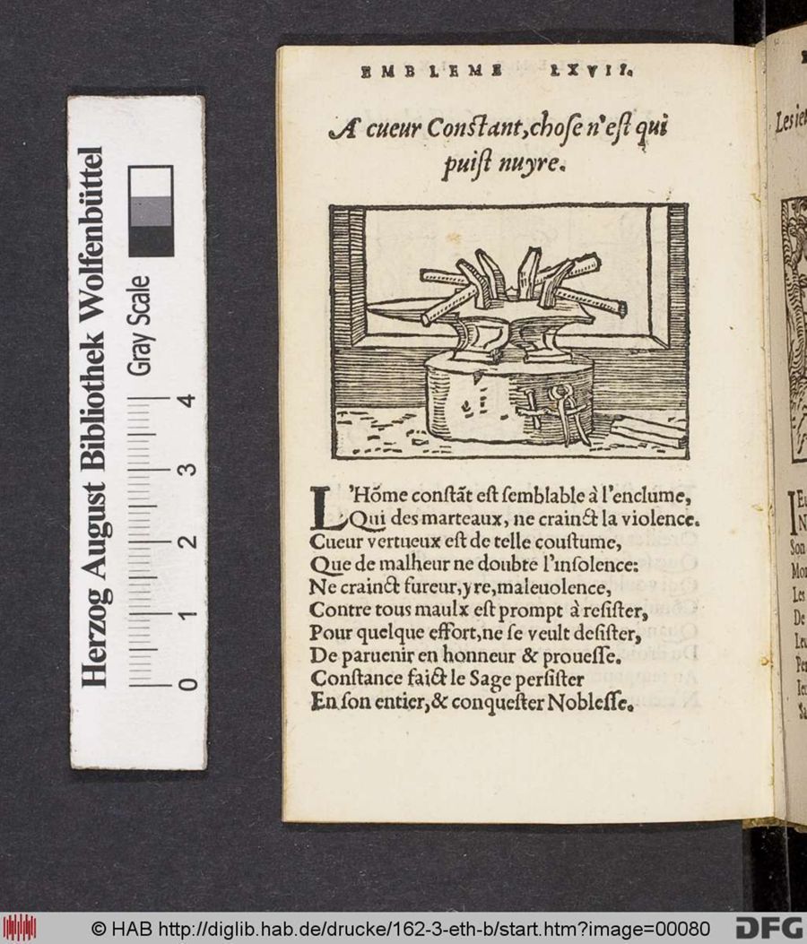 Facsimile page of emblem 67