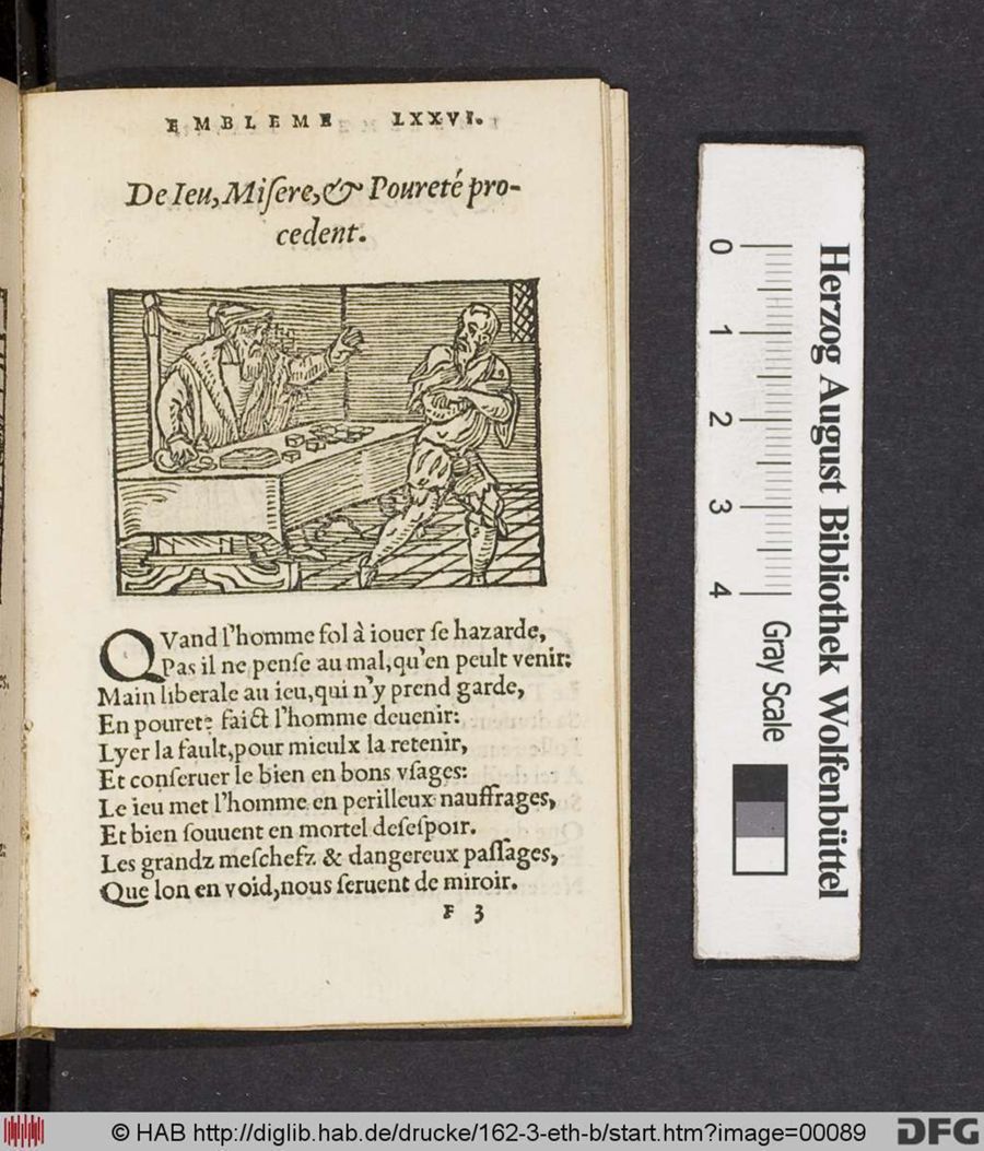 Facsimile page of emblem 76