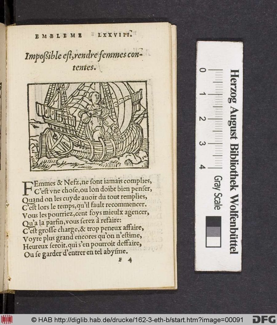 Facsimile page of emblem 78