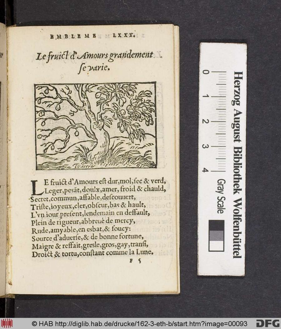 Facsimile page of emblem 80