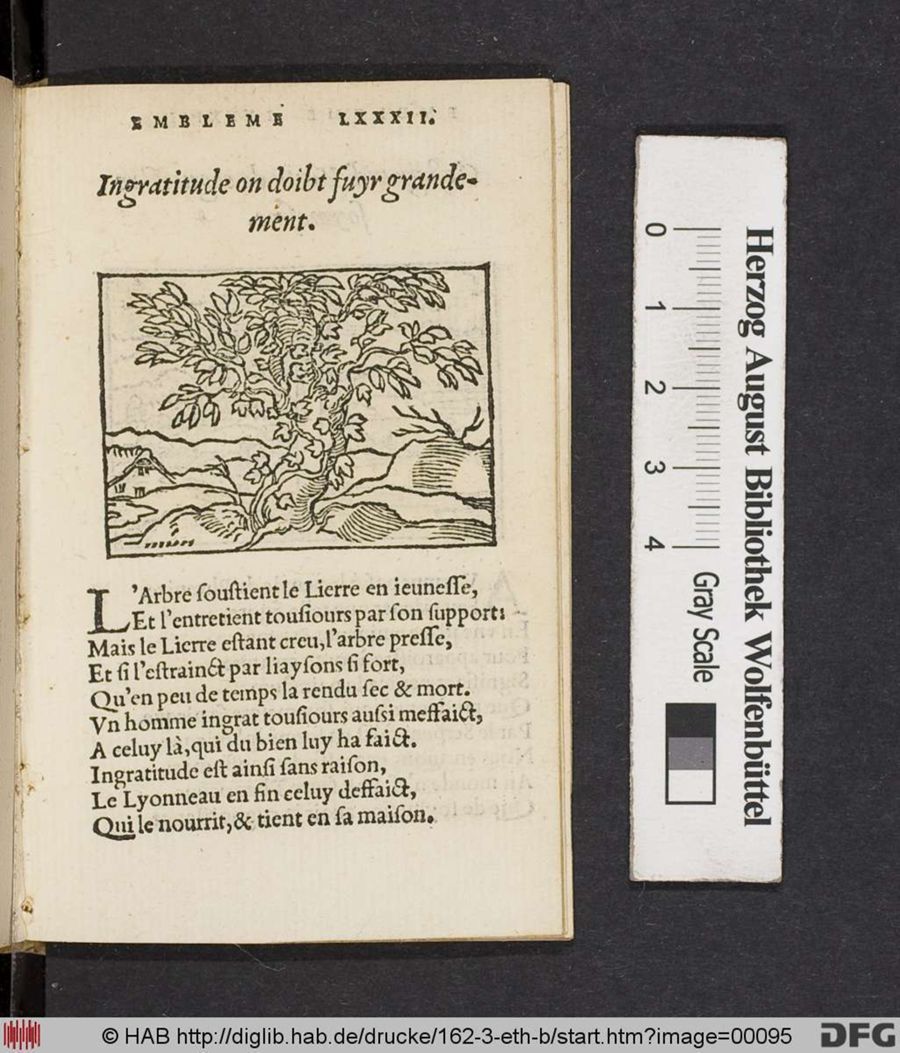Facsimile page of emblem 82