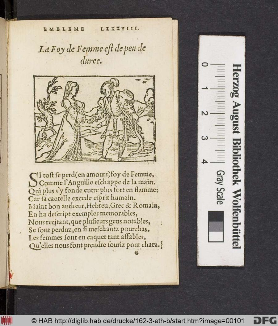 Facsimile page of emblem 88