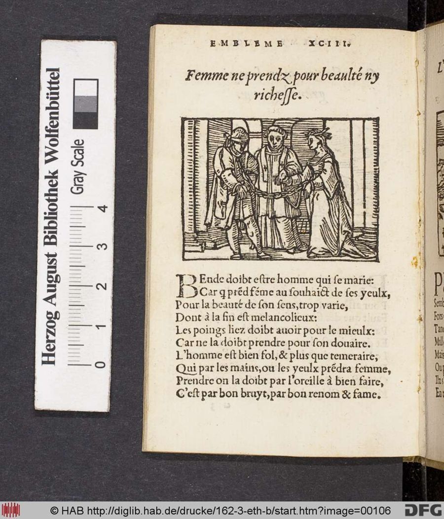 Facsimile page of emblem 93