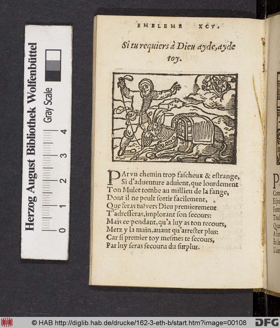 Facsimile page of emblem 95