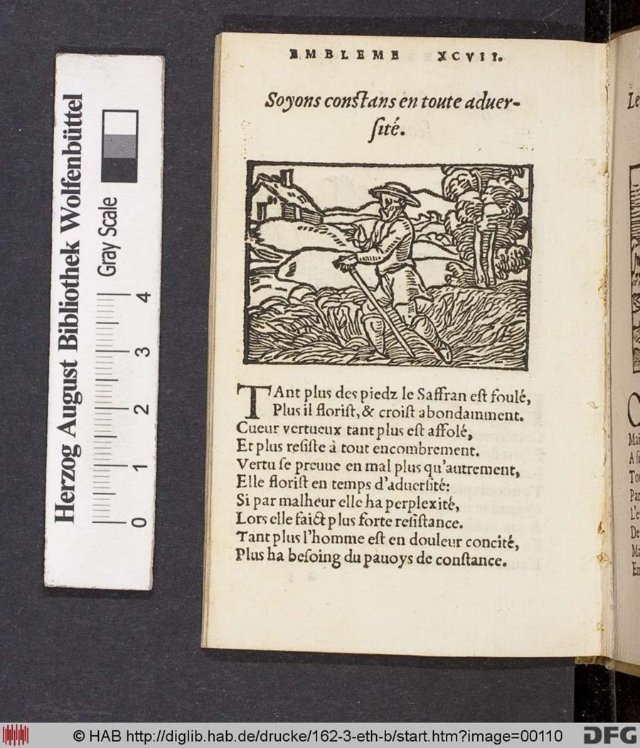Facsimile page of emblem 97