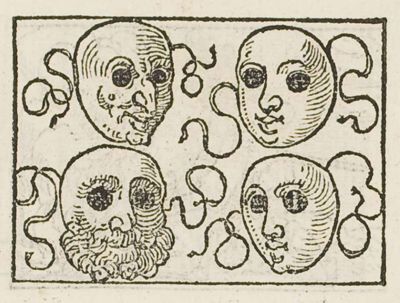 Masks, worn to falsify the face