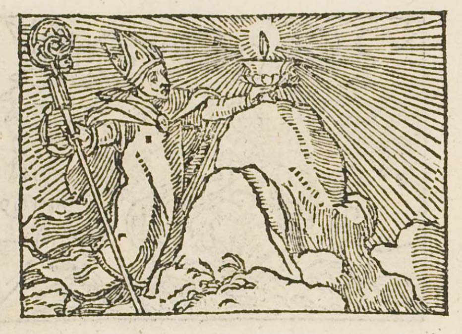 A prelate showing the light on a high place