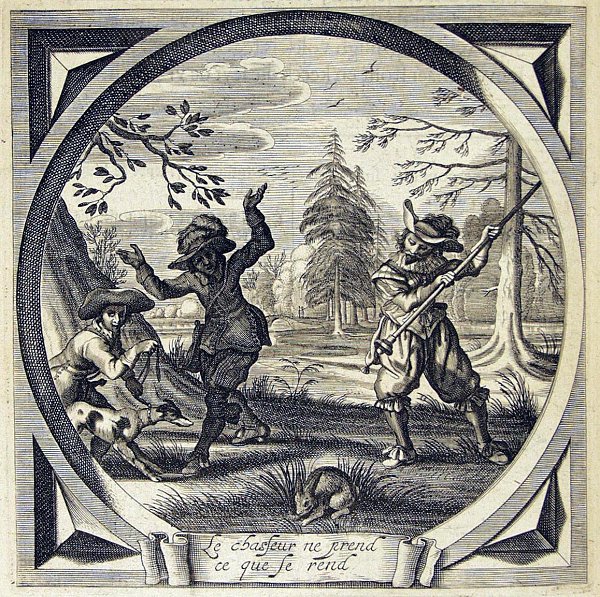 Hunters are disappointed by a hare surrendering itself