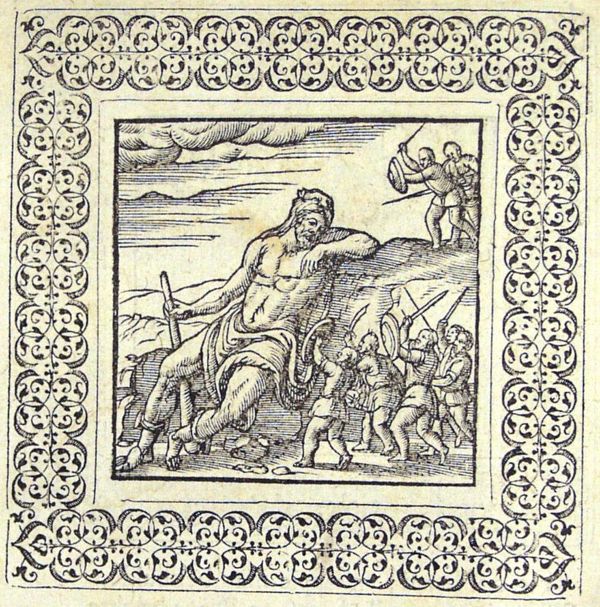 Pygmies attack the sleeping Hercules
