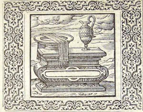 A tomb with a pitcher, a basin and a cloth