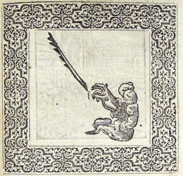 A quill flying out of the trembling hand of emperor Valens
