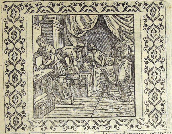 A physician tries to cure the ill miser Opimius whose heirs are already assessing his wealth by checking his treasure-chests