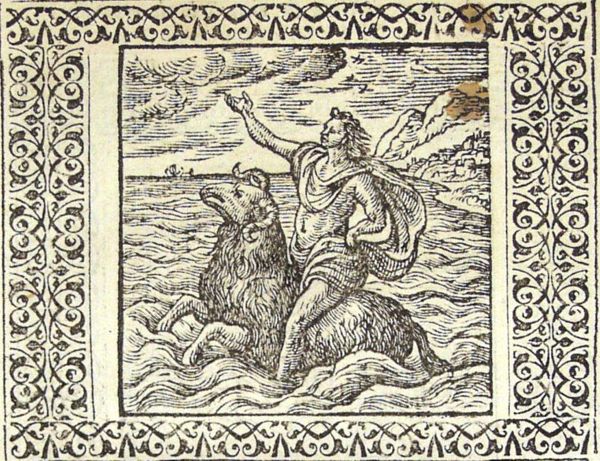 Phrixus crosses the Hellespont on the back of a golden ram