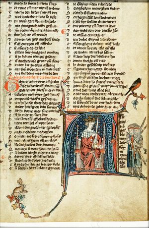 The Emperor Claudius enthroned, with soldiers