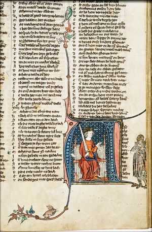 The Emperor Arcadius enthroned, with a soldier