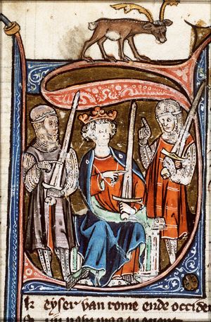 The Emperor Theodosius II enthroned