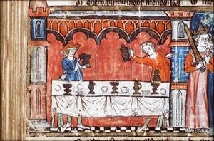 King Arthur and his court