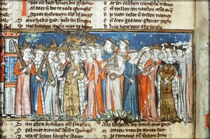 King Arthur and his court
