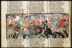 Battle between King Arthur and the Romans