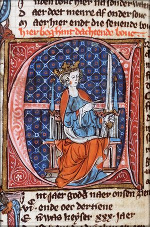The Emperor Heraclius I enthroned