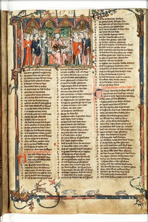 Charlemagne and his court