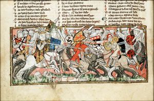 Battle between Charlemagne and the Saracens