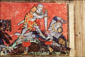 Roland kills the giant Ferragut