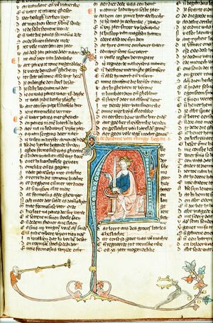 The King Conrad I enthroned