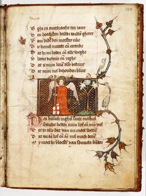 St. Michael holding a cross