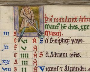 a man spading (damaged).