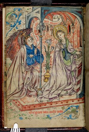 Annunciation of the birth of Mary to Anna