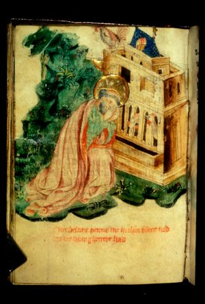 Repentance of St. Peter after his denial of Christ, with the crowing cock