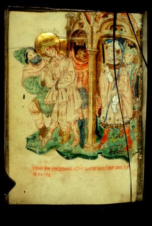 Christ led away from Pilate