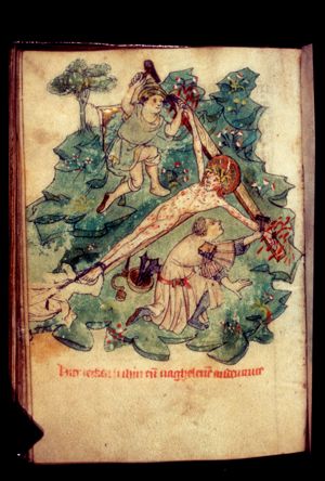 Christ is nailed to the cross