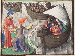 Juno asks Aeolus to disperse Aeneas and his companions by setting the winds free (2nd of 2)