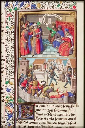 Caesar discussing with Cato in the senate about Catilina's conspiracy (1st of 2)