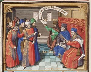 Caesar discussing with Cato in the senate about Catilina's conspiracy (1st of 2)