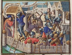 Fall of Syracuse; death of Archimedes (background) (2nd of 2)