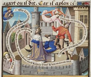 After David has ordered to number the people, God punishes Israel with three days of plague: the avenging angel with his sword drawn goes through the land and kills seventy thousand men (1st of 2)