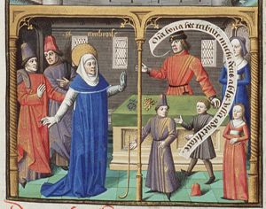 St. Ambrose speaking to children (2nd of 2)
