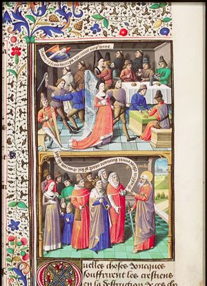 Monks turn away from vices, represented by scenes (1st of 2)